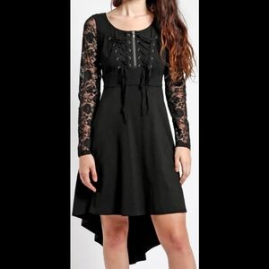 Tripp NYC Lace Longsleeve Hi-Low Dress